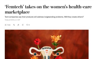 Women’s health and commercial health technologies – ESDIT researcher Naomi Jacobs in the Washington Post